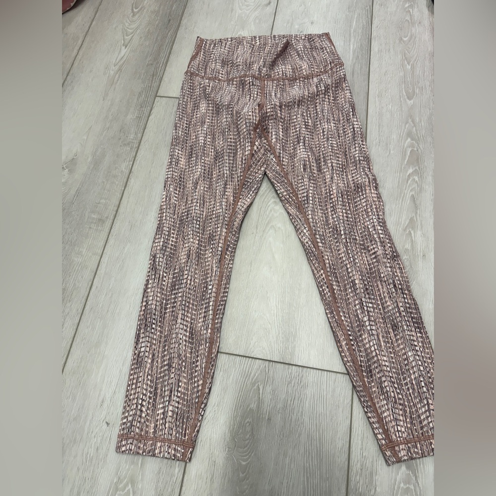 lululemon athletica Patterned Leggings - Brown and White
